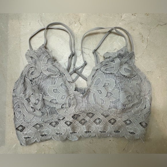 Wishlist Other - Wishlist Neutral Lace-Accent Small Bralette in Taupe
